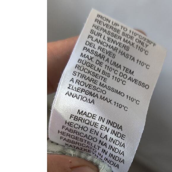 Coline Floral Embroidered Dress Gray Viscose Rayon Size 3XL Boho Short Sleeve - Picture 6 of 6